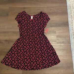 No Boundaries Black and Pink Heart Dress